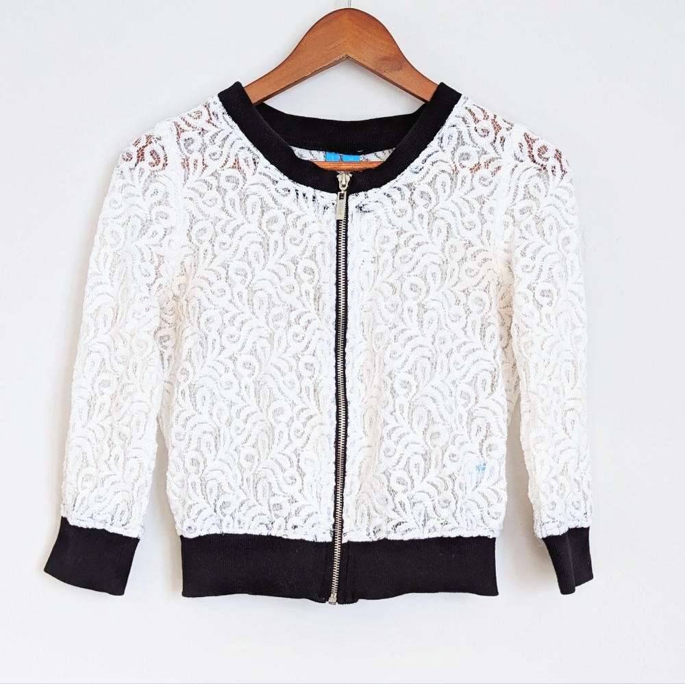 Lace Bomber Jacket